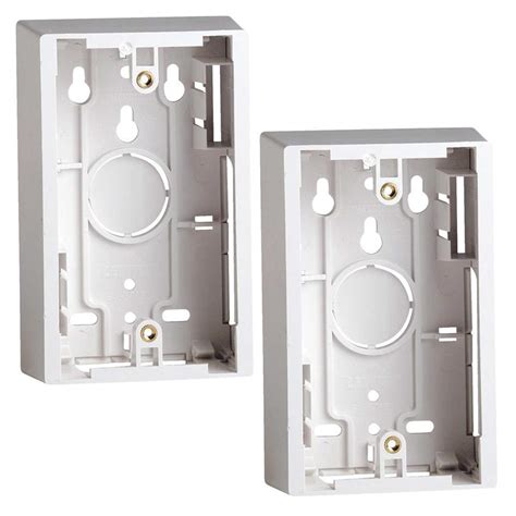 electrical box with surface mounting tabs|Leviton 42777.